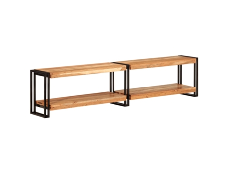 Mueble De Tv VIDAXL Marrón Madera de acacia (180x30x40 cm)