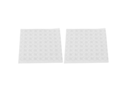 128 Piezas Alfombrillas De Silicona Autoadhesivas Transparentes Antideslizantes Para Muebles 12x4mm