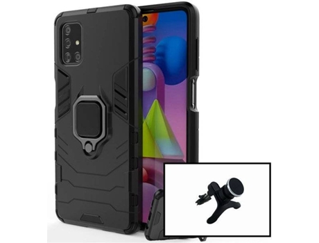 Kit Soporte Magnético y Funda Samsung Galaxy M51 Negro