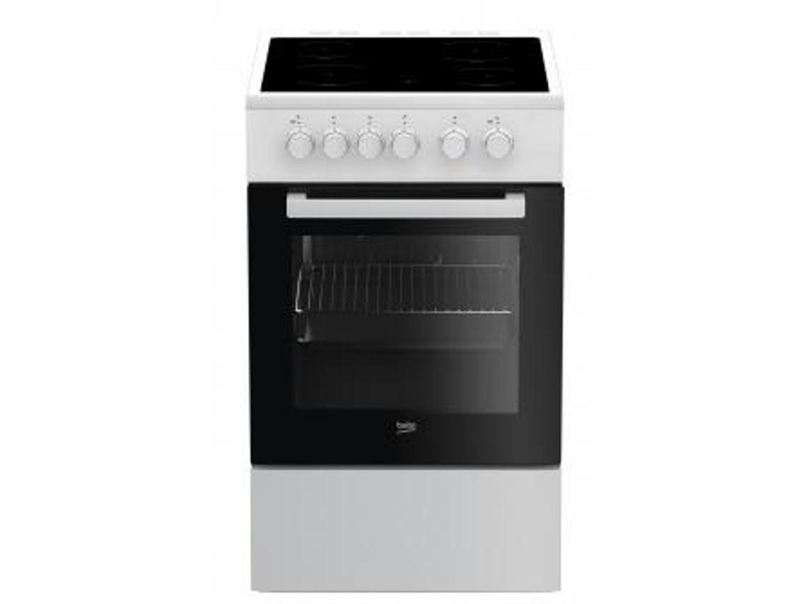 Beko Fss57000Gw Estufa Independiente Estufa Cerámica Negro Blanco A