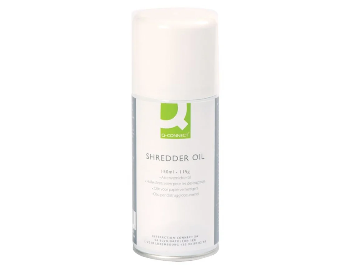 Óleo Lubrificante em Spray Q Connect para Triturador de Documentos 150Ml