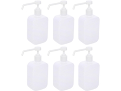 Botellas Vacías De 500 Ml Con Pulverizador Manual, Fáciles De Usar Y Transportar, Paquete De 6 Unidades En Abs.