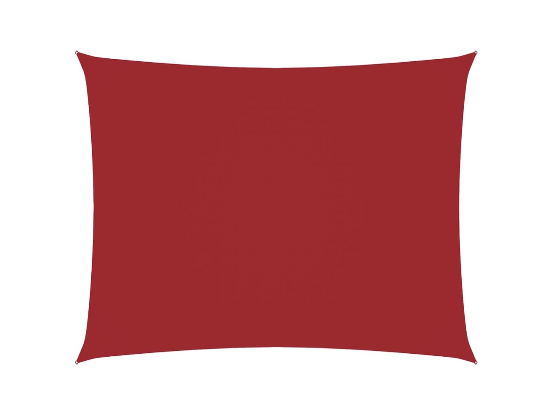 Maison Exclusive - Toldo De Vela Rectangular Tela Oxford Rojo 3,5x4,5 M