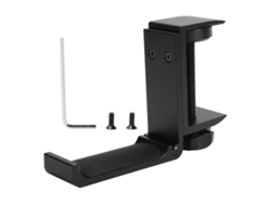 Soporte Plegable Para Auriculares Para Escritorio De Oficina, Ajustable, Aleación De Aluminio Negro.
