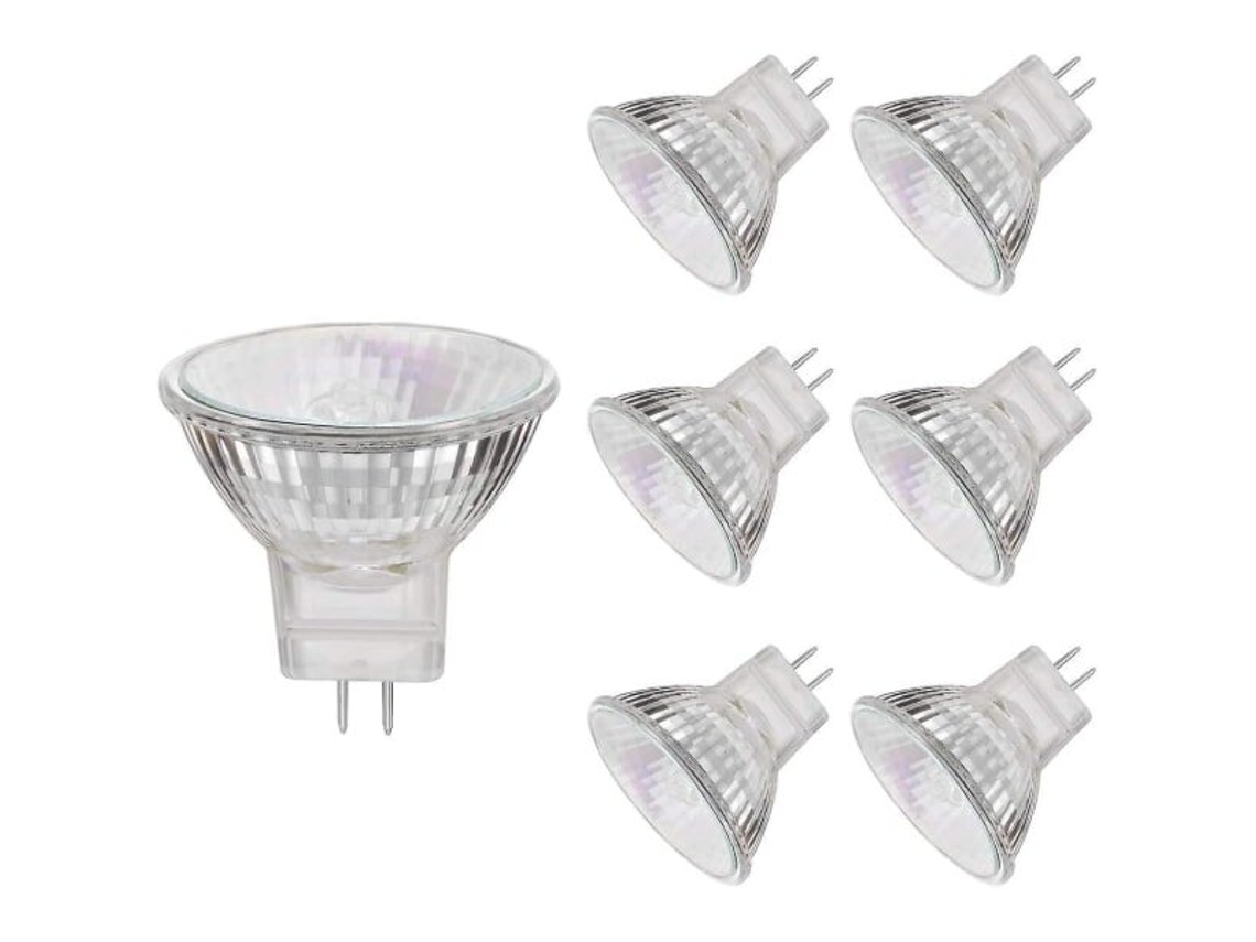 Bombillas Halógenas, 20w 12v Mr11 Gu4, 6 Unidades.