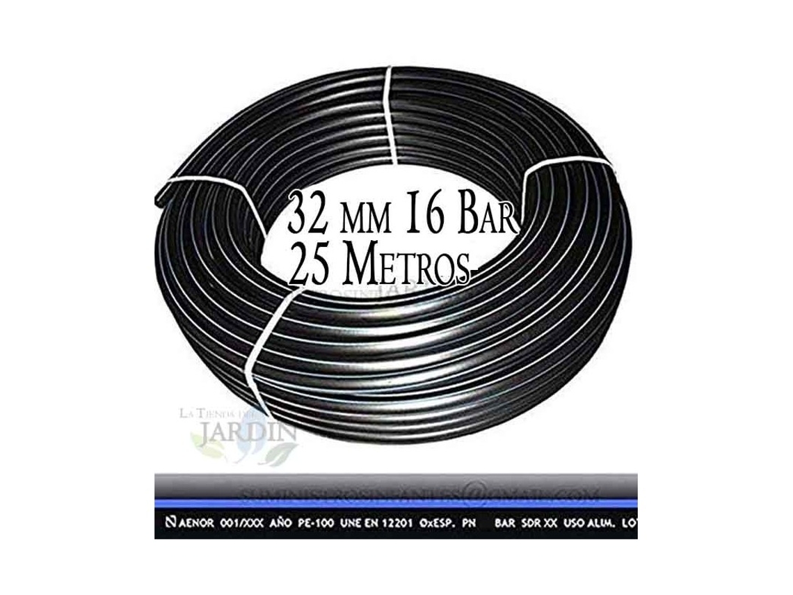Tuberia Polietileno Alimentaria 32 Mm 16 Bar 25M Pe100 Alta Densidad Aenor SUINGA