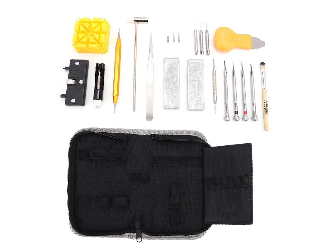 Kit Profesional De Reparación De Relojes De 255 Piezas Con Herramientas Y Estuche De Transporte.