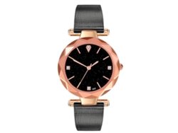 Reloj De Pulsera De Cuarzo Para Hombre Zhoulianfa Con Brazalete De Acero Inoxidable, Estilo Casual, Resistente Al Agua, Color Negro.