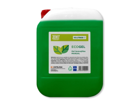 HOSTELPAK 10L EcoGel Detergente lavavajillas manual Detergente lavavajillas a mano Productos de limpieza Menaje Limpieza vajilla manual Limpieza pr...