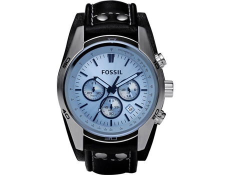 Reloj FOSSIL de cuarzo con cronógrafo y correa de cuero para hombre Ch2564
