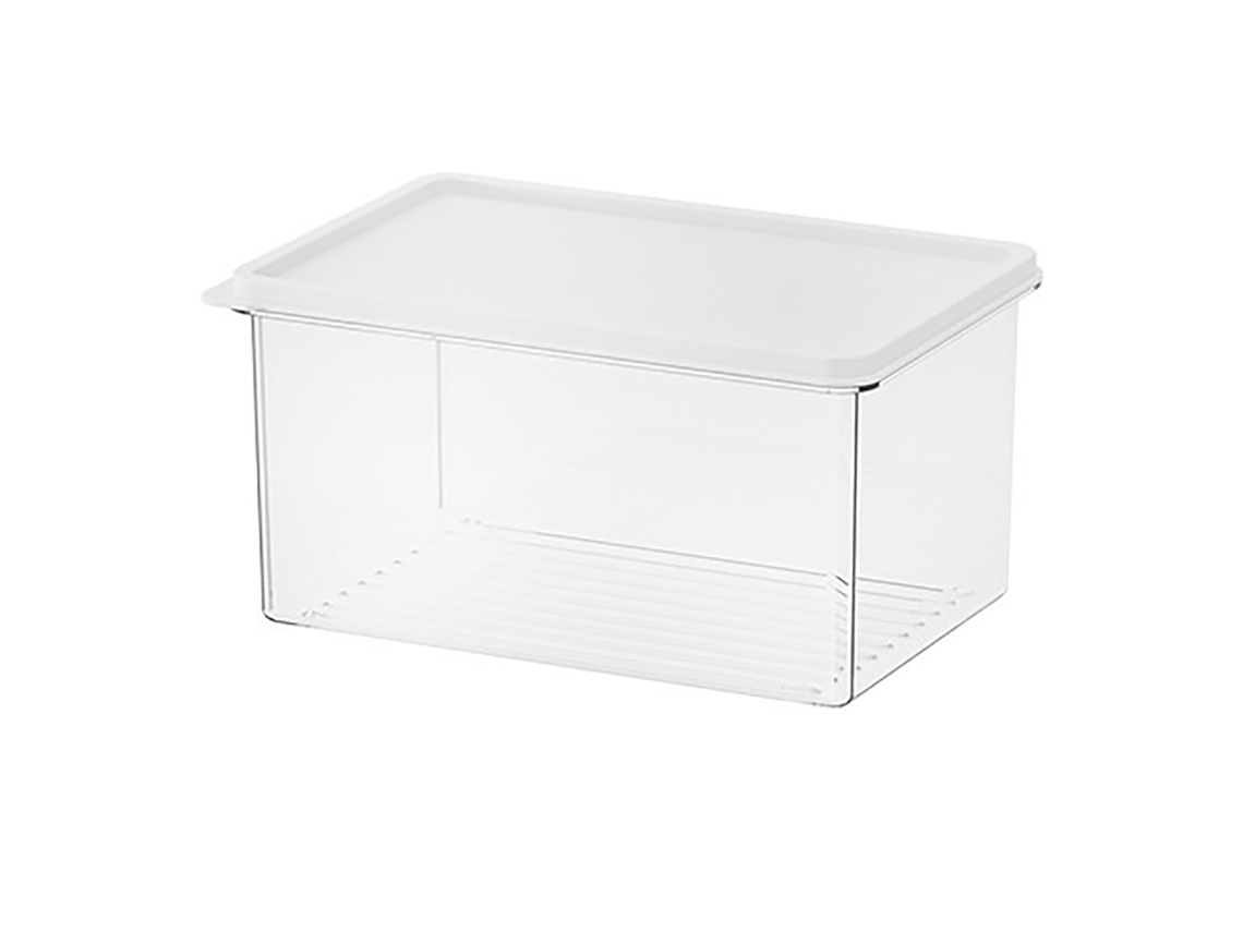 Recipiente Para Almacenar Alimentos Con Tapa De Cierre Hermético, Apilable, Transparente, Para La Preparación De Comidas.