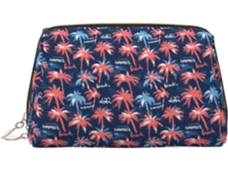 Neceser De Viaje Cuero Organizador Para Mujer Diseño Estampado Vacaciones
