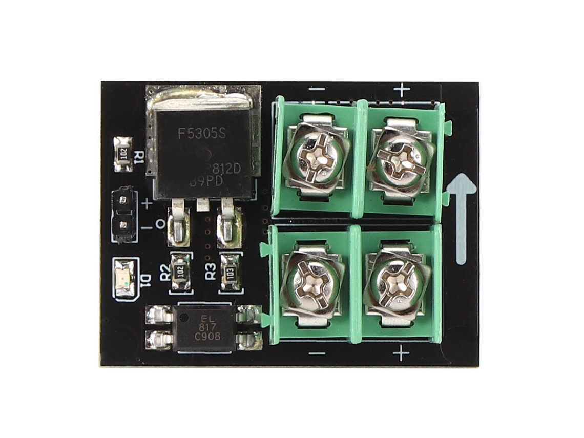 Módulo Controlador De Interruptor Mosfet De Bajo Control Y Alto Voltaje De 3v-36v Con Efecto Pwm.