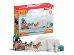 Caja de expedición a la Antártida, figuras de animales salvajes, Schleich 42558 Wild Life, para niños a partir de 3 años