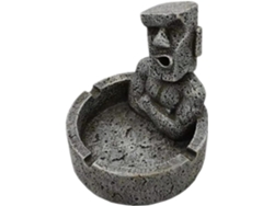 Cenicero Creativo Resina 1 Unidad Estatua Pascua Fácil Anticaída Decoración Retro Oficina Armario Moai Isla