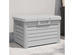 Caja de cojín para exterior de polipropileno gris DKD HOME DECOR