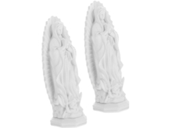 Figura De La Virgen María En Oración (2 Piezas), Decoración Para La Madre De Jesús