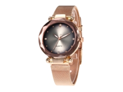 Reloj De Pulsera De Cuarzo Redondo Informal De Piel Sintética Para Hombre Fanteeda - Color Café