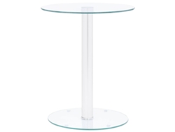 Mesa de Centro Apoyo 40 Cm Vidrio Templado Transparente