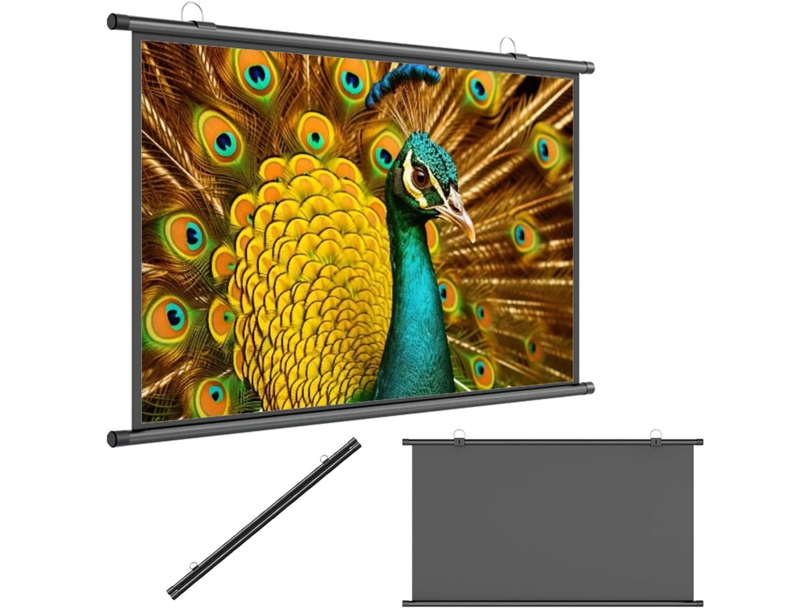 Pantalla de proyección portátil HD de 72 pulgadas, formato 16:9/4:3