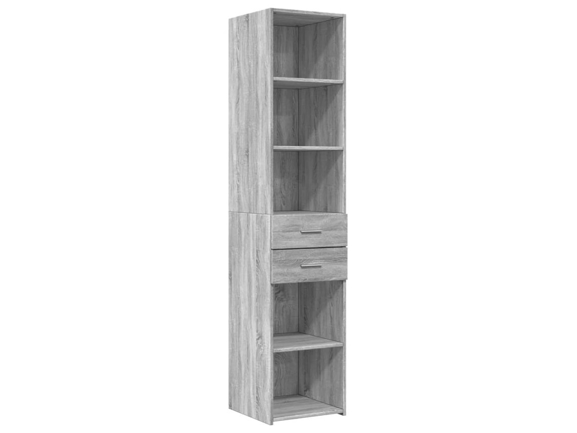 Mueble alto en madera gris derivados Sonoma MAISON EXCLUSIVE 40x42,5x185 cm