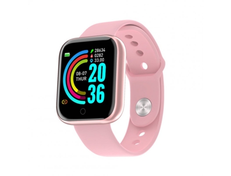 Smartwatch Rastreador de monitor Bluetooth rosa