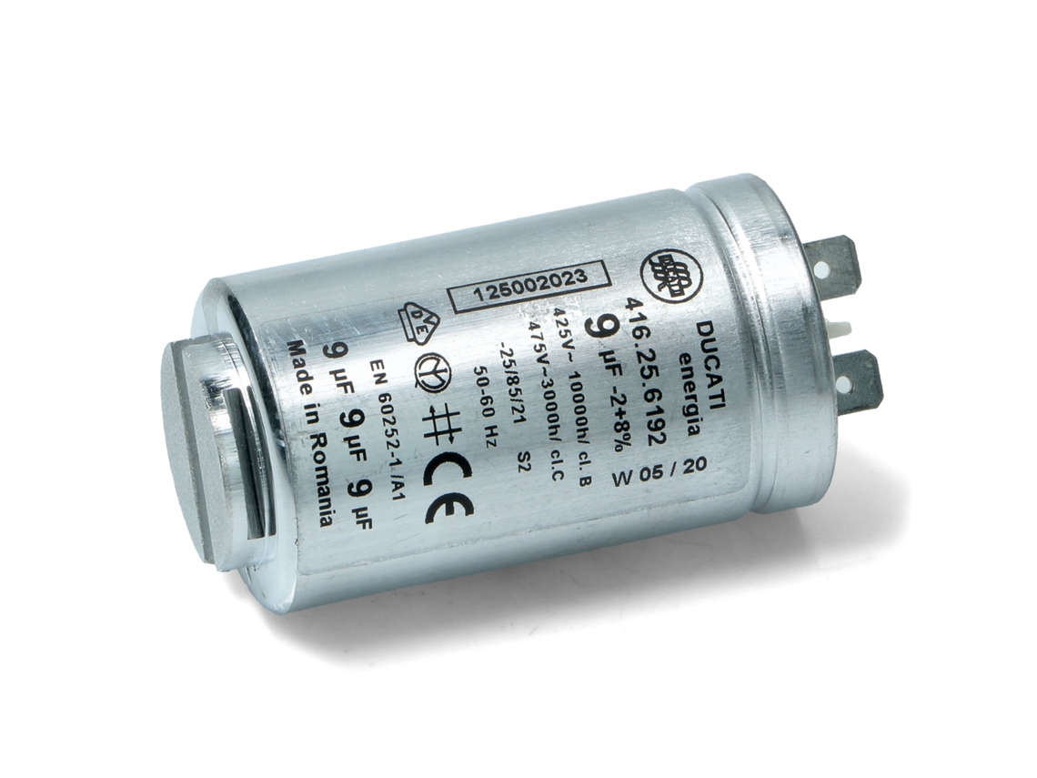 Condensador 9µf - Ducati Para Lavadora Cap766un