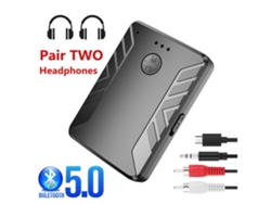 Transmisor de audio Bluetooth 5.0 para auriculares con adaptador inalámbrico Bluetooth 5 de 3,5 mm Stelasplen
