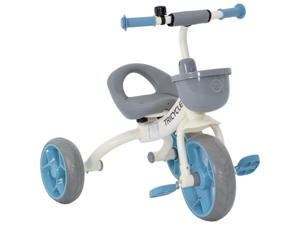Triciclo infantil convertible con cesta y ruedas de EVA, para niños de 2 a 5 años.