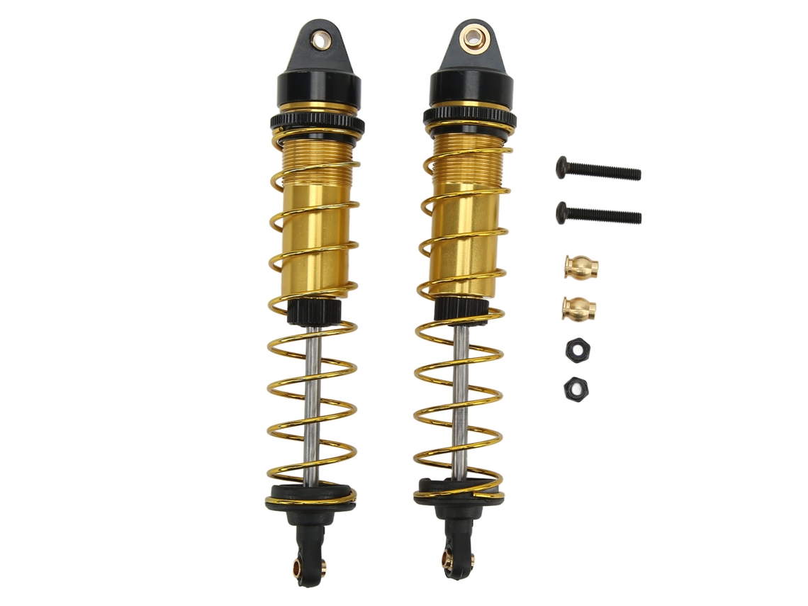 Amortiguador RC ajustable para Axial SCX10 1/10 Dorado 115 mm