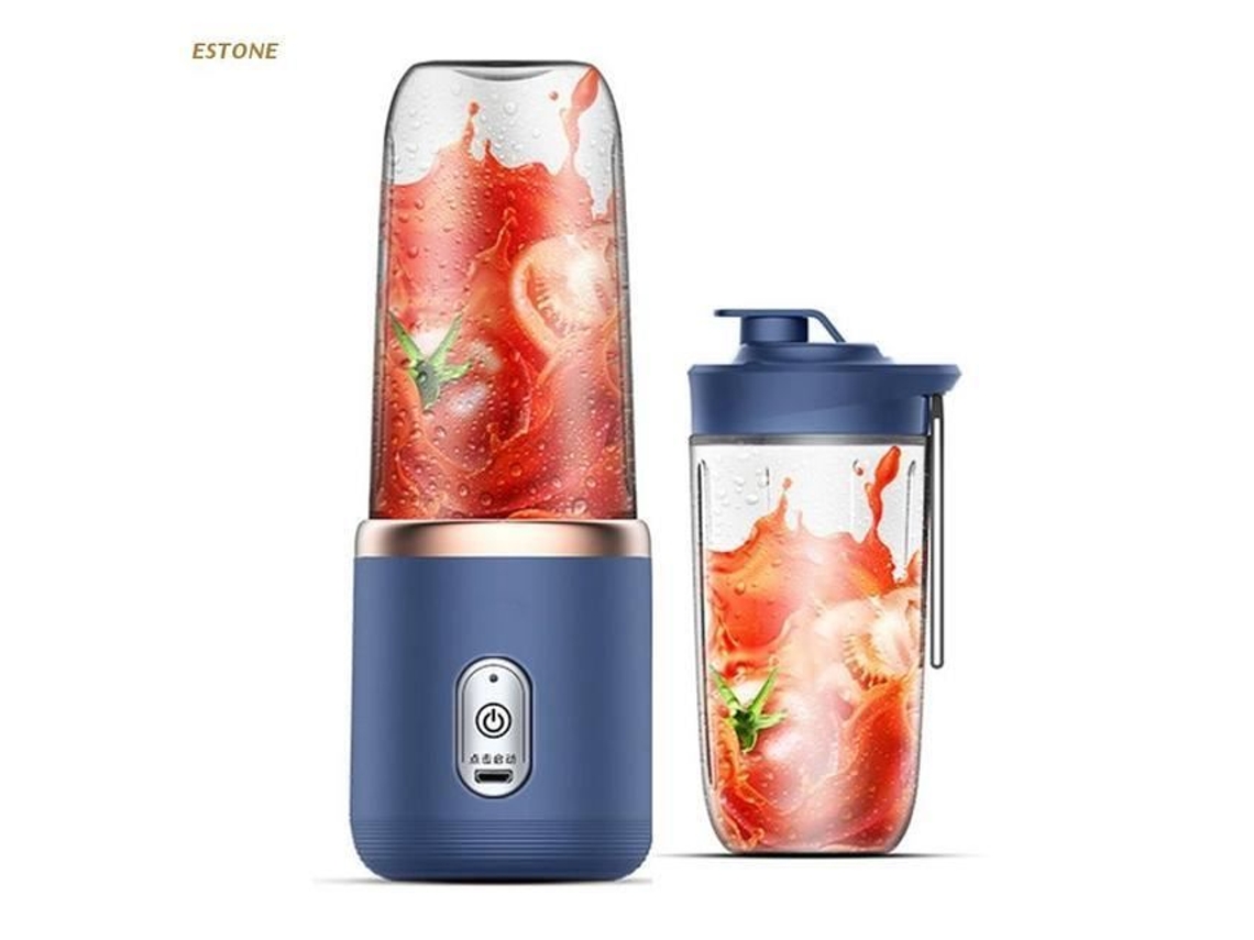 Mini exprimidor, azul - Mini exprimidor eléctrico portátil para batidos, zumos de frutas, leche, YWEI Dropshipping