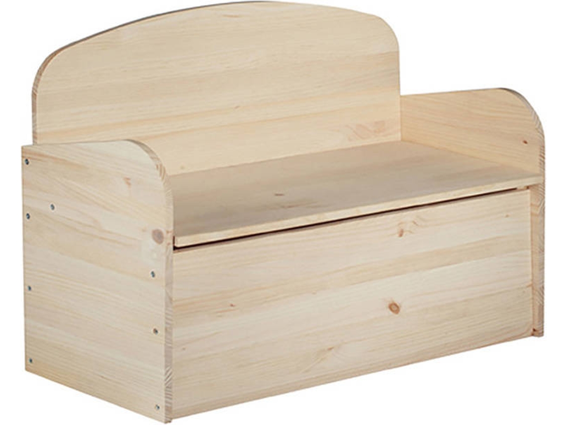 Banco Baul deco Pino 90X62X38Cm Astigarraga