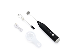 Mini batidora eléctrica de acero inoxidable, un utensilio de cocina esencial para el hogar.