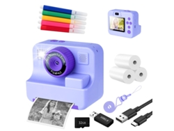 Cámara de impresión instantánea con 32 GB de regalo para niñas.