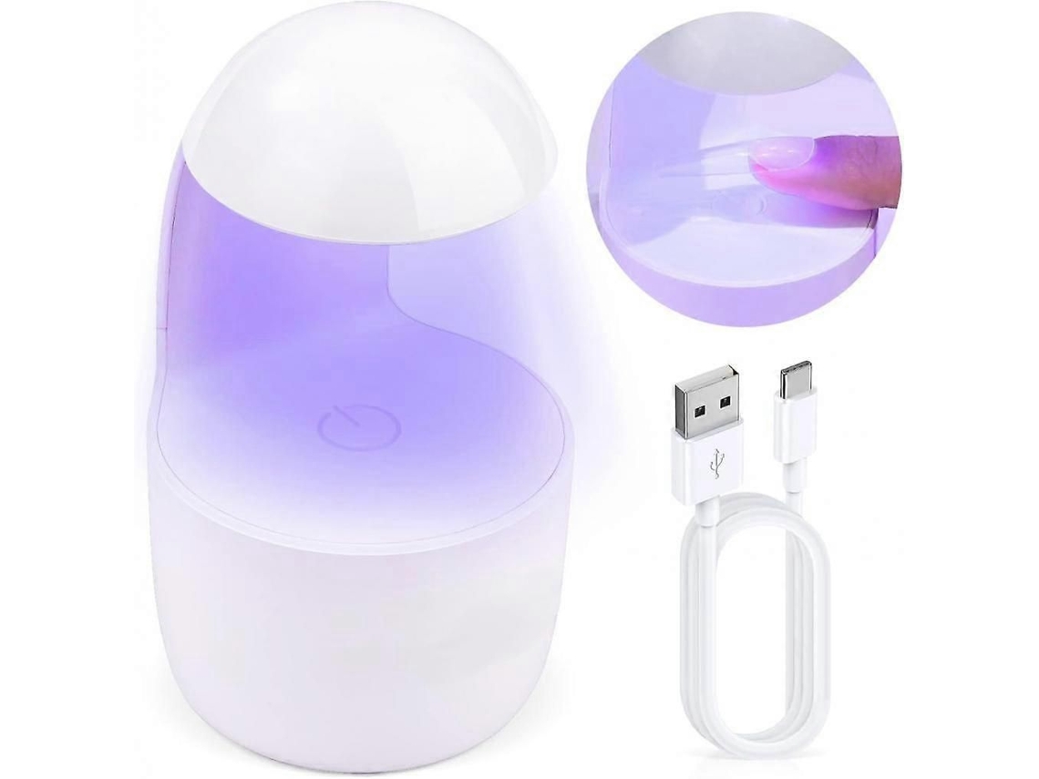Mini Led Uv Lamp, 16w Efficient Pure Light, Professional Ultra Fast Drying With Portable Usb For American Gel Nails, Semi Permanent Varnish GOKOCO