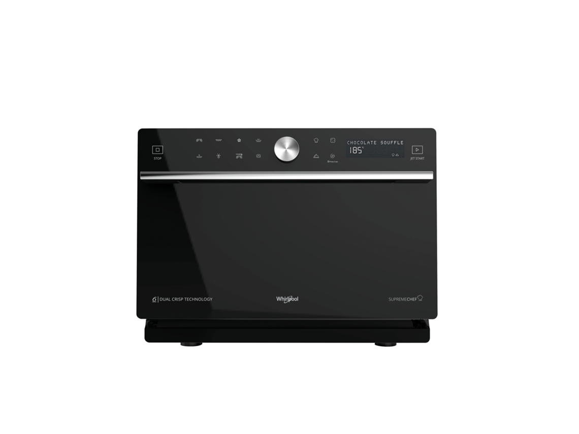 WHIRLPOOL MWSC 9133 SB Encimera Microondas combinado 33 L 1000 W Negro, Plata