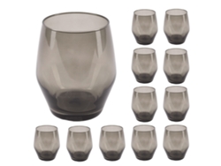 Set de 12 vasos de agua 370ml en cristal SCALPERS Home