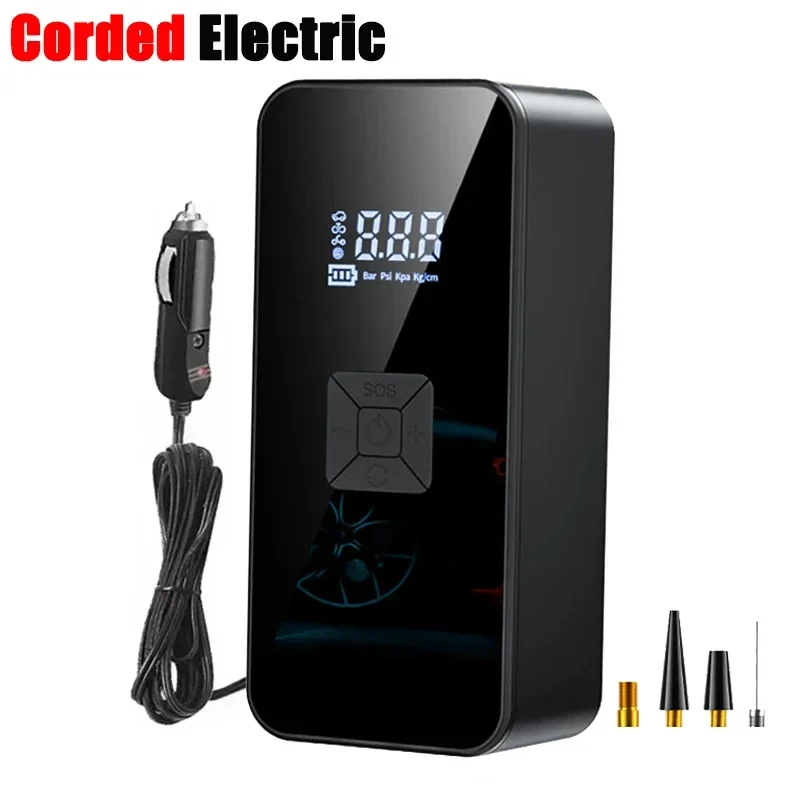 Compresor De Aire Portátil Para Automóvil Con Cable/inalámbrico, Pantalla Dual Digital