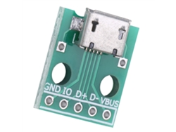2026horizon-placa Adaptadora Micro Usb Hembra A Dip 5 Pines 2.54mm Pitch 10 Piezas