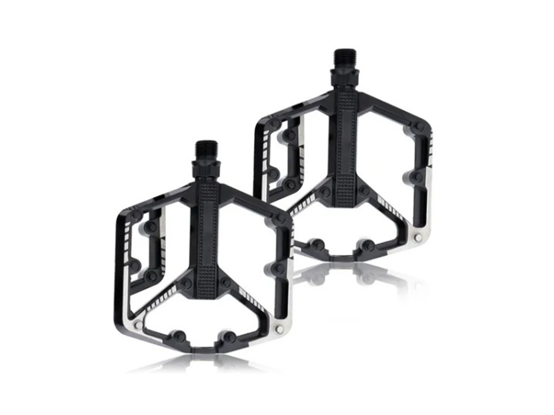 Pedais De Bicicleta De Liga De Alumínio Com Recortes 2pcs Para Mountain Bike E Road Bike Universal