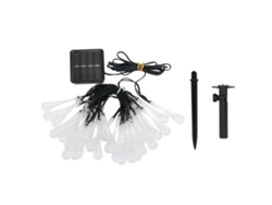 2026-luces De Cadena Solares Impermeables Ip65 2 Modos 30 Led Para Exterior Jardín Luz Blanca