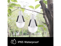 Rebe-bombilla Led De Emergencia Solar 12w Smd5730 Control Táctil Recargable Ip65 Para Camping Exterior Interior