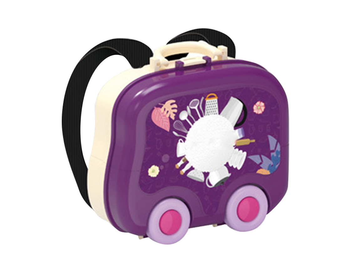 Mochila De Juguete Multifuncional Para Niños Con Juego De Rol Y Utensilios De Cocina.