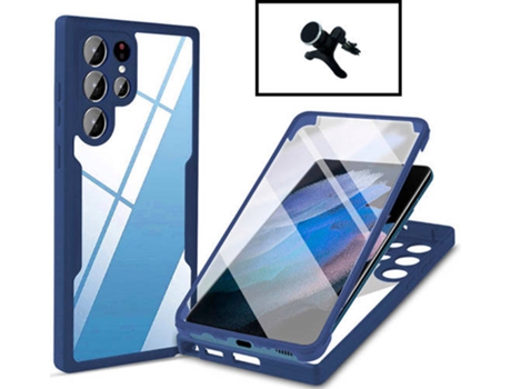 Kit Carcasa Anti-Crash Samsung Galaxy S22 Ultra 5G PHONECARE Azul Oscuro