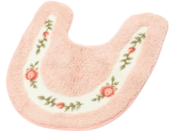 Suave Felpudo De Baño En Forma U, Color Rosa,
