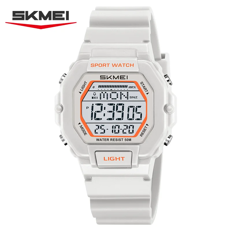 Reloj Deportivo Digital (gris) Con Temporizador De Cuenta Regresiva, Manecillas Luminosas, Alarma Y Funciones De Calendario.