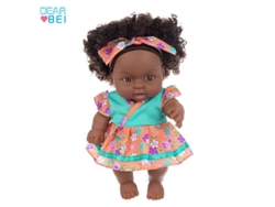 Muñeca Africana Negra De 20 Cm, Muñeca Adorable Teñida Con La Técnica Tie-dye, Muñeca De Consuelo, Juguete Para Niños