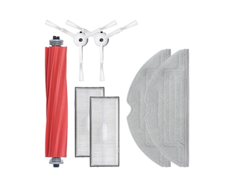 Kit de substituição de 7 peças para pano de esfregão de filtro de escova lateral principal roborock
