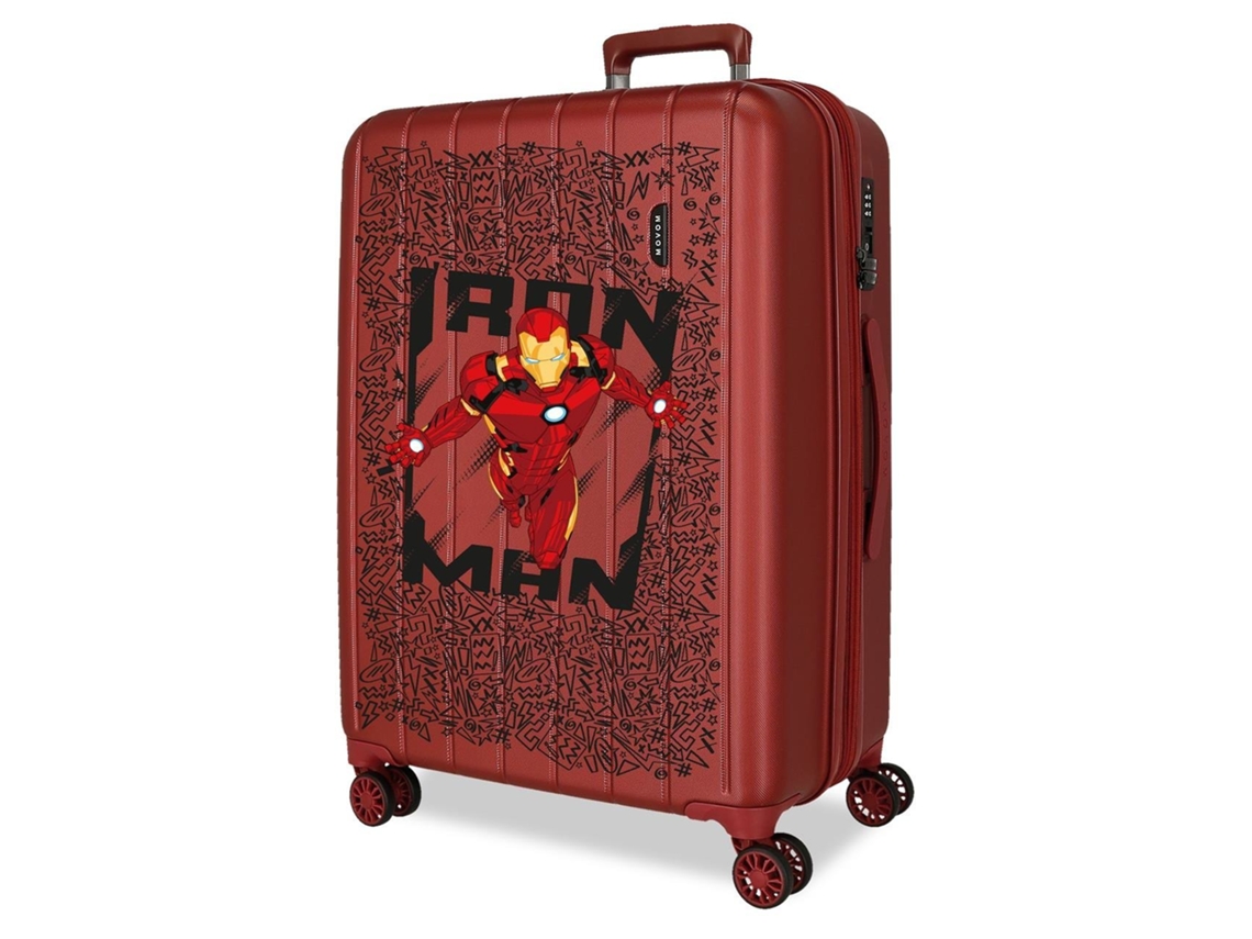 Maleta Mediana Iron Man ABS con Capacidad de 84.24L Rojo Marvel