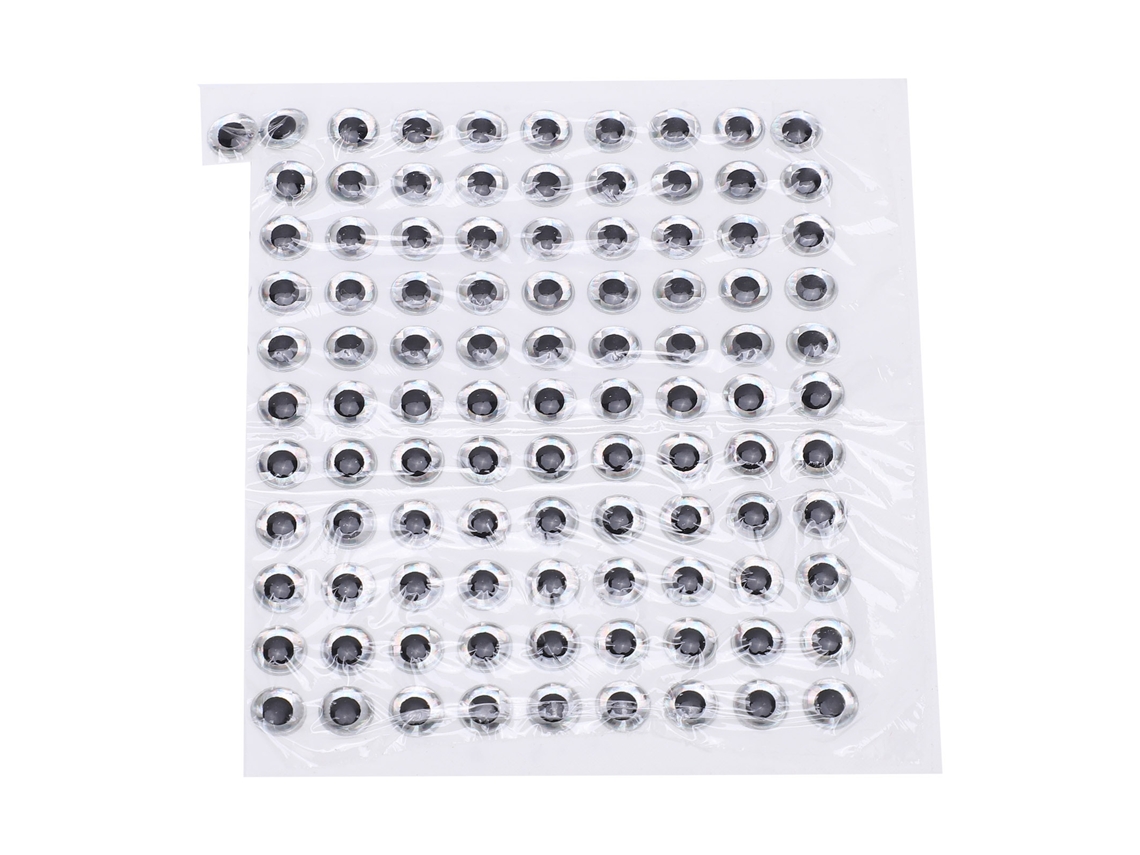 Pegatina 3D plateada con efecto ojo de pez, duradera, ligera y resistente a caídas.